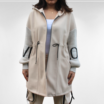 abrigo beige, abrigo crema , abrigo de invierno