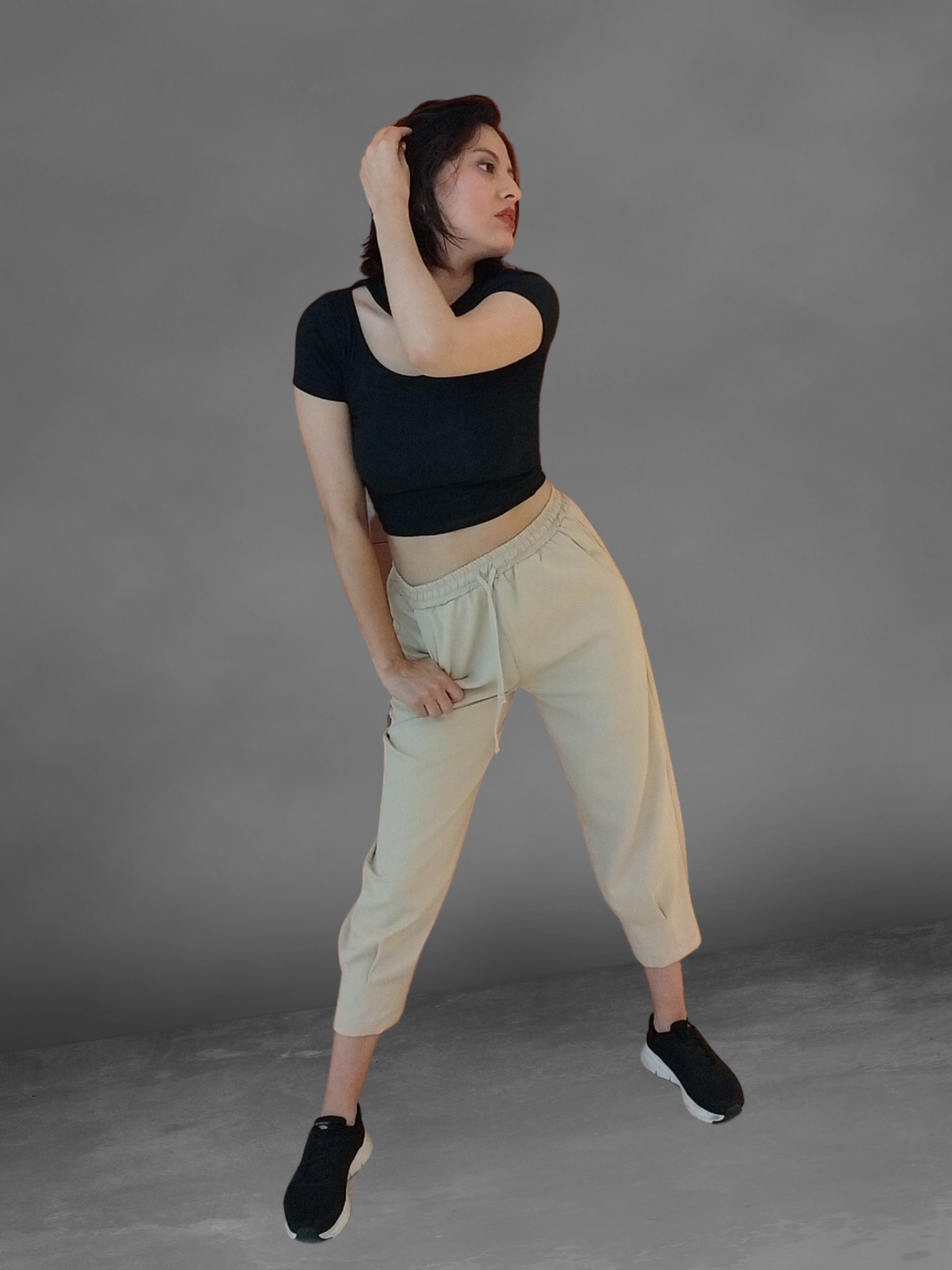 Pantalón Bombacho Beige