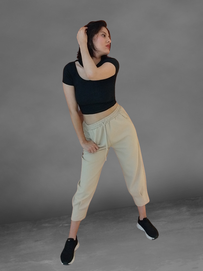 Pantalón Bombacho Beige