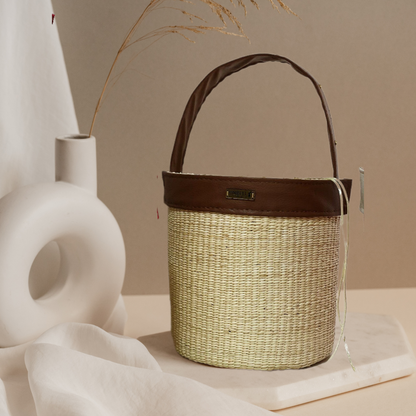 Cesta Verano - Tejida a mano 100% paja toquilla