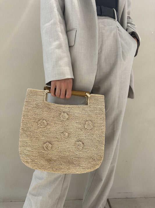 Cartera de croché - Paja Toquilla